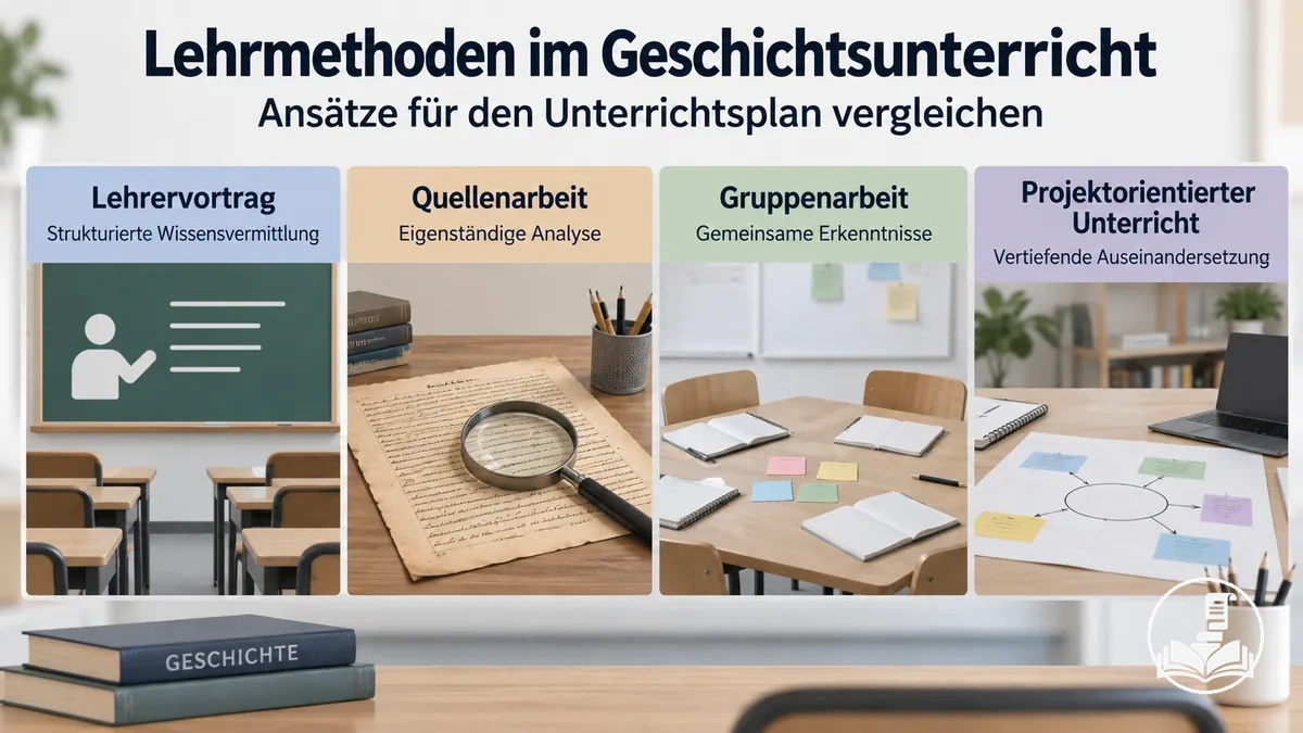 Vergleich verschiedener Lehransätze für die Planung von Geschichtsunterricht
