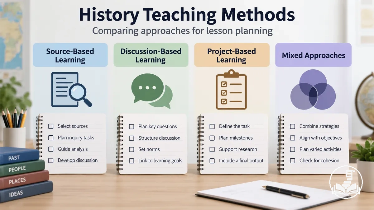 Comparison of different history teaching approaches for classroom lesson planning