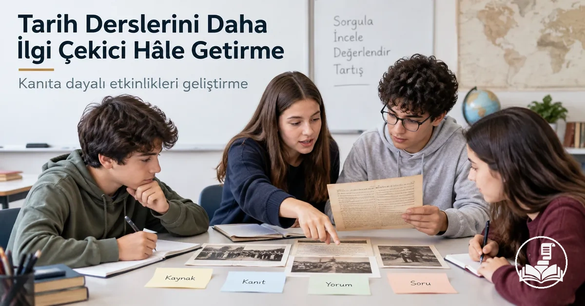 Öğrencilerin kanıta dayalı etkinliklerle Tarih dersine aktif olarak katılması