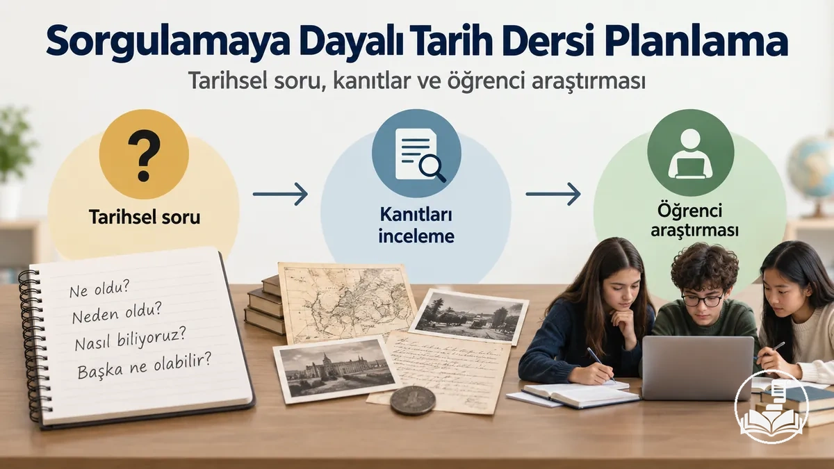 Tarihsel bir soru, kanıtlar ve öğrenci araştırması etrafında oluşturulmuş sorgulamaya dayalı Tarih dersi